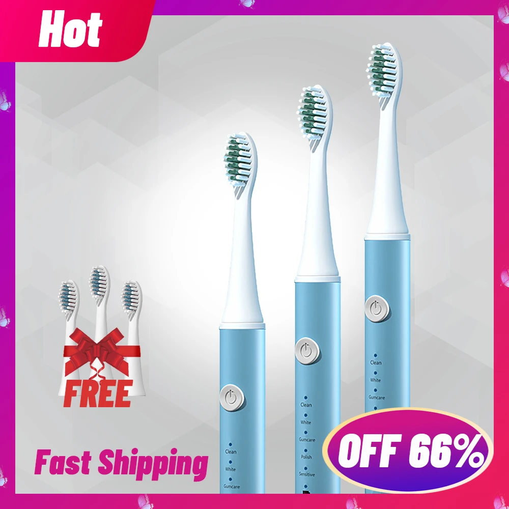 Electric Toothbrush Sonic USB Induction Charging Smart Men Women Travel Essential | Бытовая техника