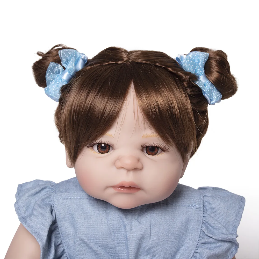 Pickwoo bebes кукла-реборн 48 см 55 см куклы для маленьких девочек Мягкие силиконовые Boneca reborn Brinquedos Bonecas детские подарки игрушки