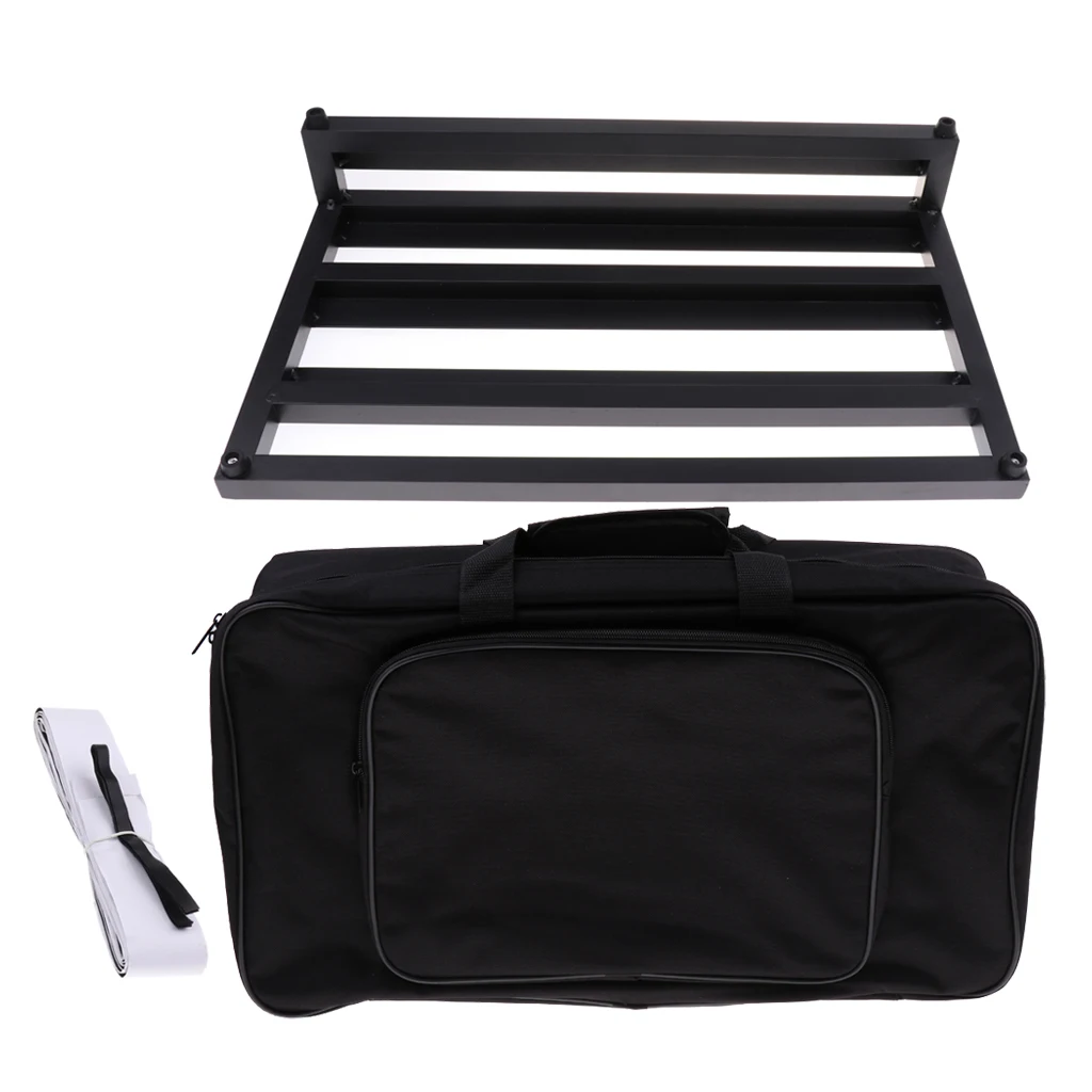 Легкий алюминиевый сплав Гитара Эффект педалборд с Gig Bag чехол обруч и петля для начинающих