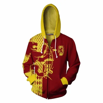 

Gryffindor Slytherin Costume Men Women 3D Hoodies Sweatshirts Fashion Pullover Trackusits