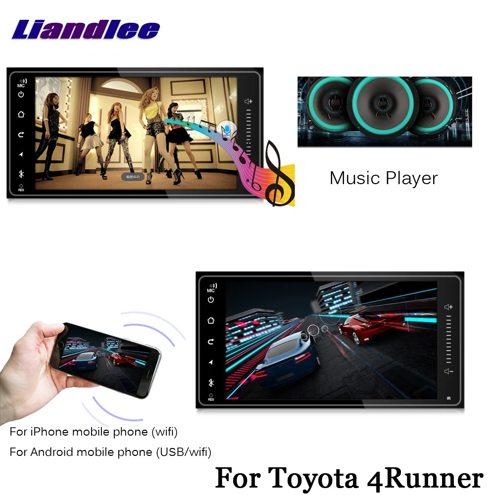 Транспортное средство GPS DVD проигрыватель для Toyota 4runner 2002 2009 Android автомобильный