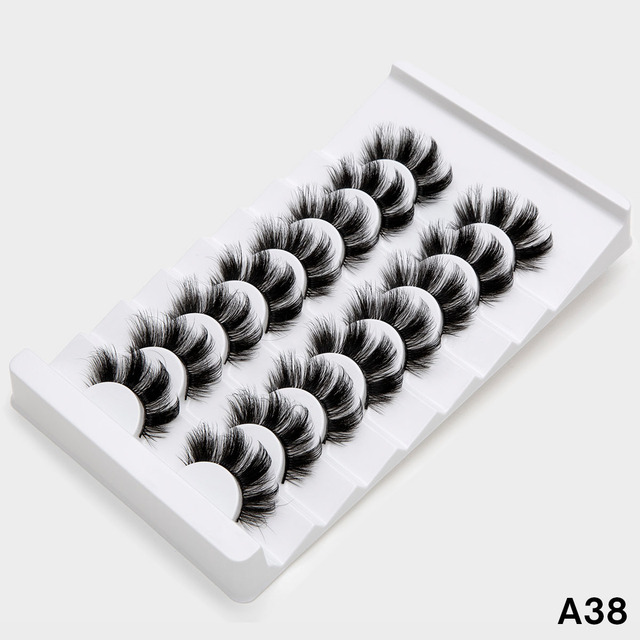 3D Faux Mink Lashes Natural False Eyelashes Dramatic Volume Fake Lashes Makeup Eyelash Extension Silk Eyelashes
