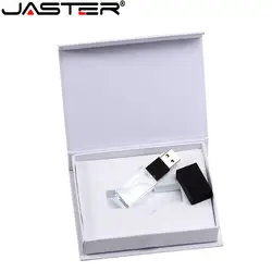 JASTER новый оригинальный логотип прозрачный Usb 2,0 флеш-накопитель с подарочной коробкой 2 ГБ 4 ГБ 8 ГБ 16 ГБ 32 ГБ 64 ГБ (более 10 шт бесплатный