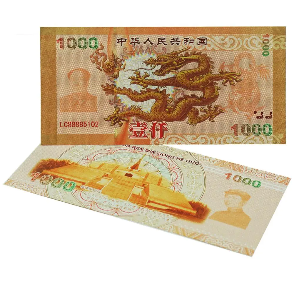 10pcs Chinese Dragon Money Original Collection Paper Banknotes Anti-Fake 1000 Yuan Bills Collectibles | Дом и сад