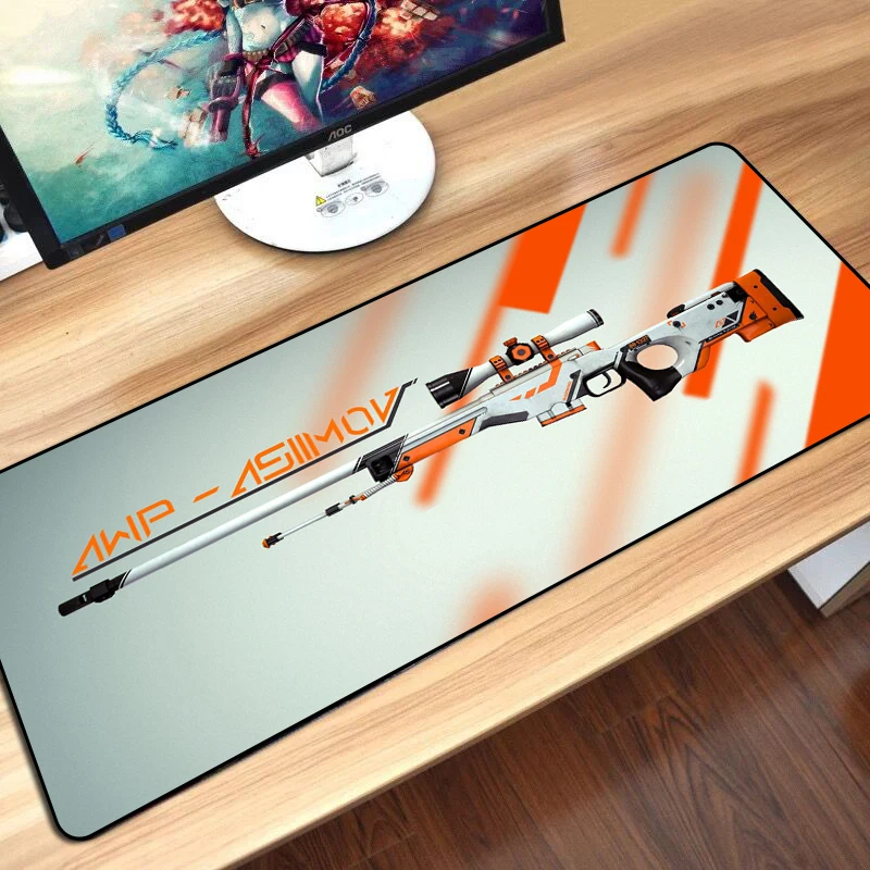 CS GO Gaming Keyboard Mouse Pad Mat Large Size Asiimov AK47 M4A1 AWP CSGO Gamer Mousepad for PC Computer Notebook Mouse Gaming