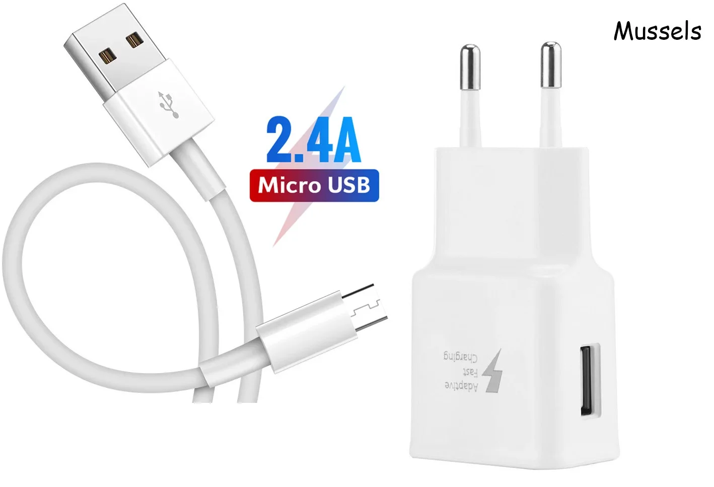 

Micro USB Wall Charger Adapter For Blackview A20 BV5800 BV4000 A7 Pro S6 A10 R6 Lite P2 E7s E7 R7 A8 Plus A5 1M Micro USB Cable