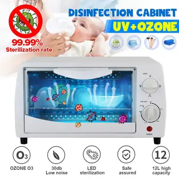 

12L Ultraviolet Sterilization Machine Ozone UV Disinfection Cabinet Sterilizer Timer Salon Esterilizador Nail Beauty Equipment