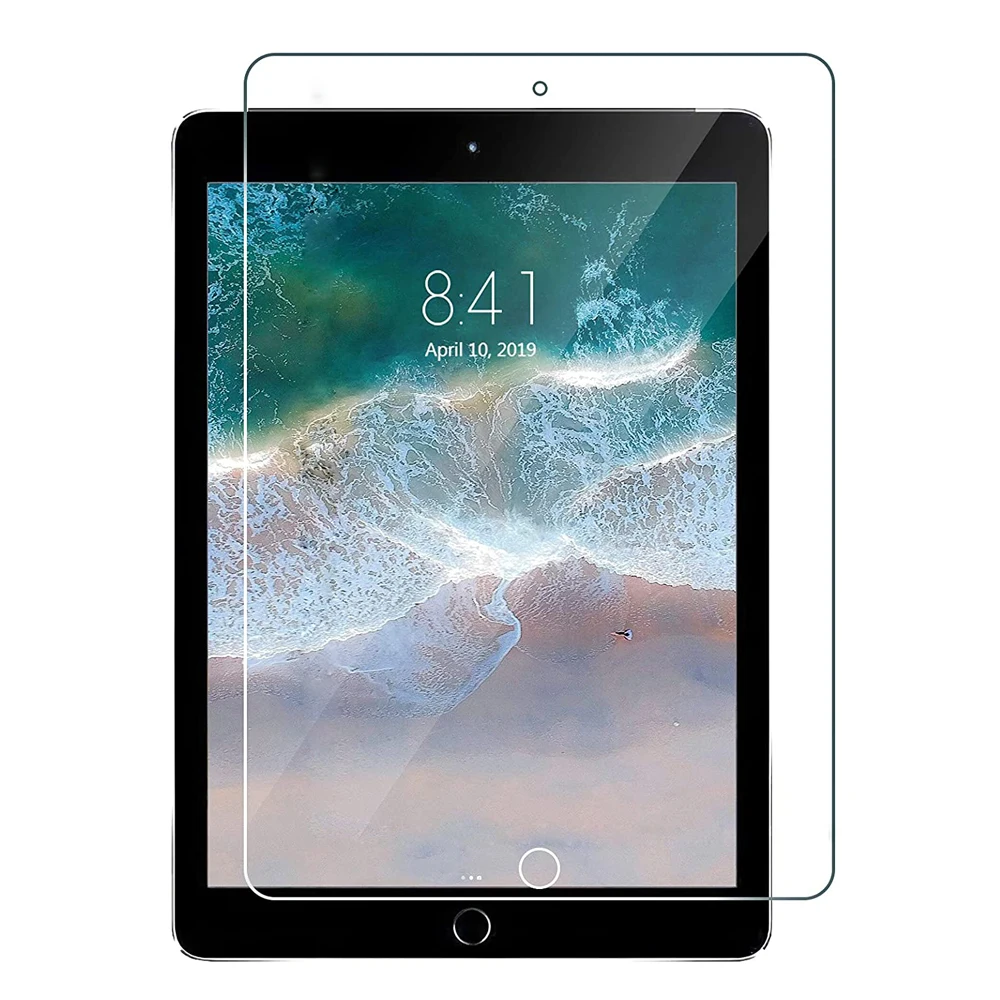 (2 팩) Apple iPad 용 강화 유리 7 8 9 10.2 2019 2020 2021 7th 8th 9th Generation 풀 커버리지 스크린 보호 필름
