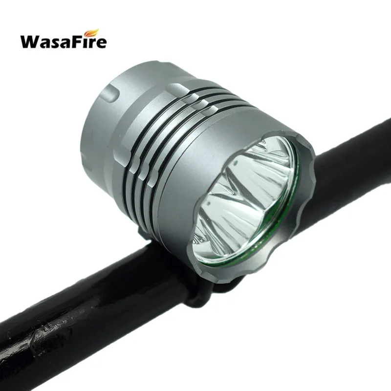 WasaFire 4* XML T6 светодиодный велосипедный головной светильник 5200lm велосипедный передний светильник водонепроницаемый ночной налобный фонарь для езды 3 режима Открытый велосипедный светильник s