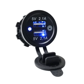 

60cm Car Charger DC 12V-24V Touch ON OFF Switch Power Adapter For Smart Phone
