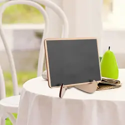 Paquete de etiquetas de pizarra con marco blanco de madera, paquete de 20 unidades con soporte de caballete, Mini pizarra para tarjetas de comida para oficina de boda