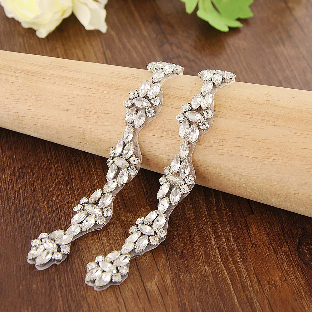 TRiXY S333 новые серебряные стразы, свадебные ленты с кристаллами, свадебные пояса для подружек невесты