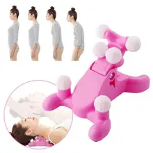 Шейная подушка для шеи и головы, облегчение боли, массаж спины, тяговое устройство, поддержка релаксатора, напряжение, облегчение головной боли