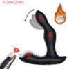 Heating Male Prostate Massage Vibrator Dildo Anal Plug Remote Control G Spot Stimulator Butt Plug Male Masturbator For Couples 1