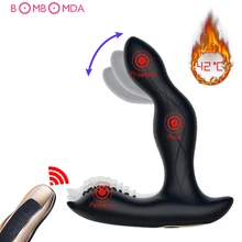 Vibrador massageador de próstata, plugue anal com controle remoto para estimulador do ponto g, bunda, masturbador para casais