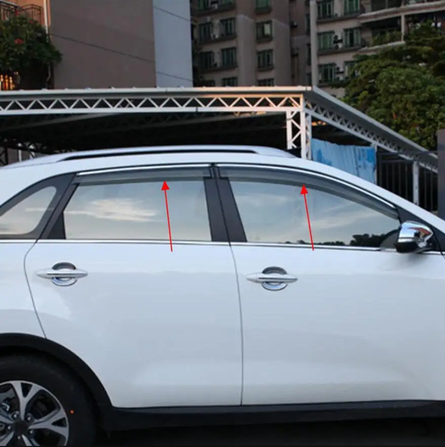 Для KIA Sportage Quarta Generazione ABS Пластиковый оконный козырек вентиляционные шторы Защита от солнца Pioggia Deflettore защитные чехлы 4 PZ
