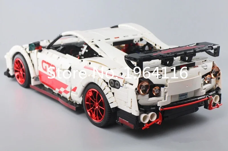 Новинка 23010, серия Technic, GT-R Nismo, модель спортивного автомобиля, набор строительных блоков, классические MOC-25326 игрушки для детей