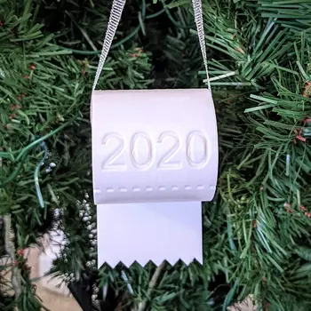 

Christmas DIY Pendant For Christmas Tree Decoration Stereoscopic White DIY Rolled Paper Pendant New Year 2020*