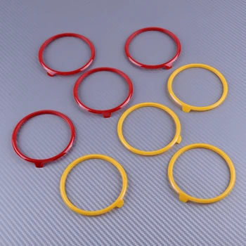 

DWCX 8.3cm Car A C Air Condition Vent Outlet Ring Cover Trim Decoration Plastic Styling Fit For Audi A3 S3 2013 2014 2015 2016