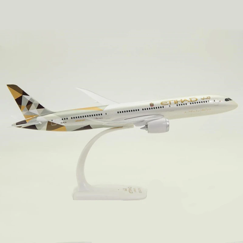 1:200 масштаб самолета Самолет ETIHAD Airways Boeing B787-9 модель самолета 31 см съемные коллекционные подарки