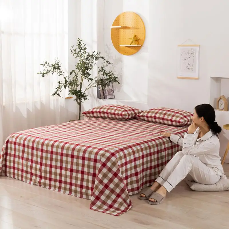 G Простыня, постельное белье, хлопок, простыня, простыни, королева, король, Твин, полный размер, плоский лист - Цвет: G