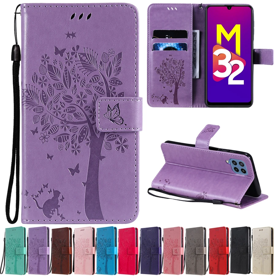 Кожаный чехол-бумажник для Samsung Galaxy M32 A02S A03S A12 A22 A32 A50 A51 A52 A70 A71 A72 S21/S20 Plus/Ultra/FE |