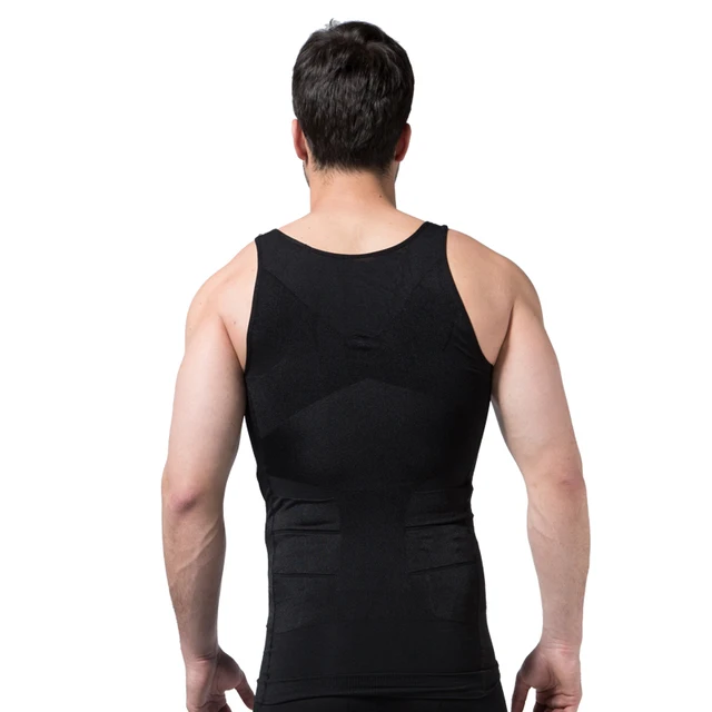 Men's Slimming Body Shapewear Corset Vest Shirt Compression Abdomen Tummy Belly Control Slim Waist Cincher Underwear Sports Vest 6