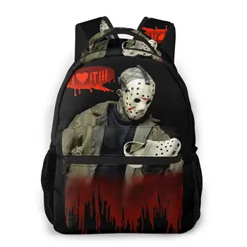 

Jason Loves Crocs New Pattern knapsack Friday the 13th Teens Books Backpack