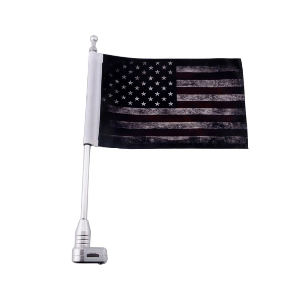 Motorcycle US Flag, Retro Style America Motorcycle Flag 10 x 7 Inch Replacement Flags for Pole , Pack of 1