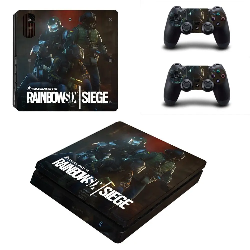 YSP4S-3277 Rainbow Six Siege PS4 тонкая наклейка Play station 4 кожа Наклейка для playstation 4 PS4 Slim консоль и контроллер Скины Виниловые - Цвет: YSP4S-3277