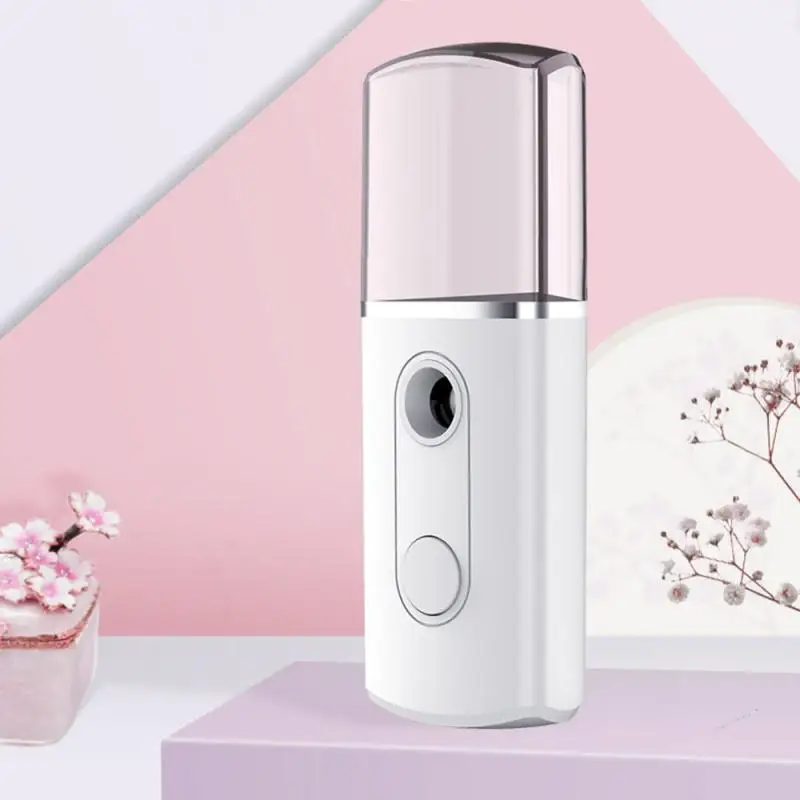 Пароварка для лица Nano Mister бутылка-спрей для лица распылитель тумана измеритель влажности кожи мощность портативный USB Перезаряжаемый инструмент для ухода за кожей