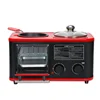 220V 3 In 1 Electric Breakfast Machine Household Bread Toaster Baking Oven FryIng Pan Hot Pot Boiler Food Steamer 3