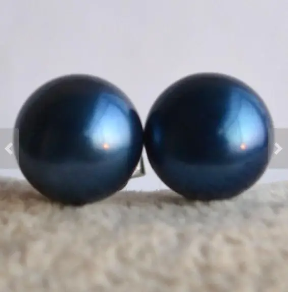 

Новое поступление серьга из настоящего жемчуга 8 мм Синий пресноводные жемчужные серьги-гвоздики свадебный подарок подружке невесты ювелирные изделия красивые женские подарок