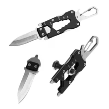 Мини складной карманный нож для выживания Тактические Многофункциональные ножи из нержавеющей стали EDC нож брелок ручные инструменты Facas Cuchillo