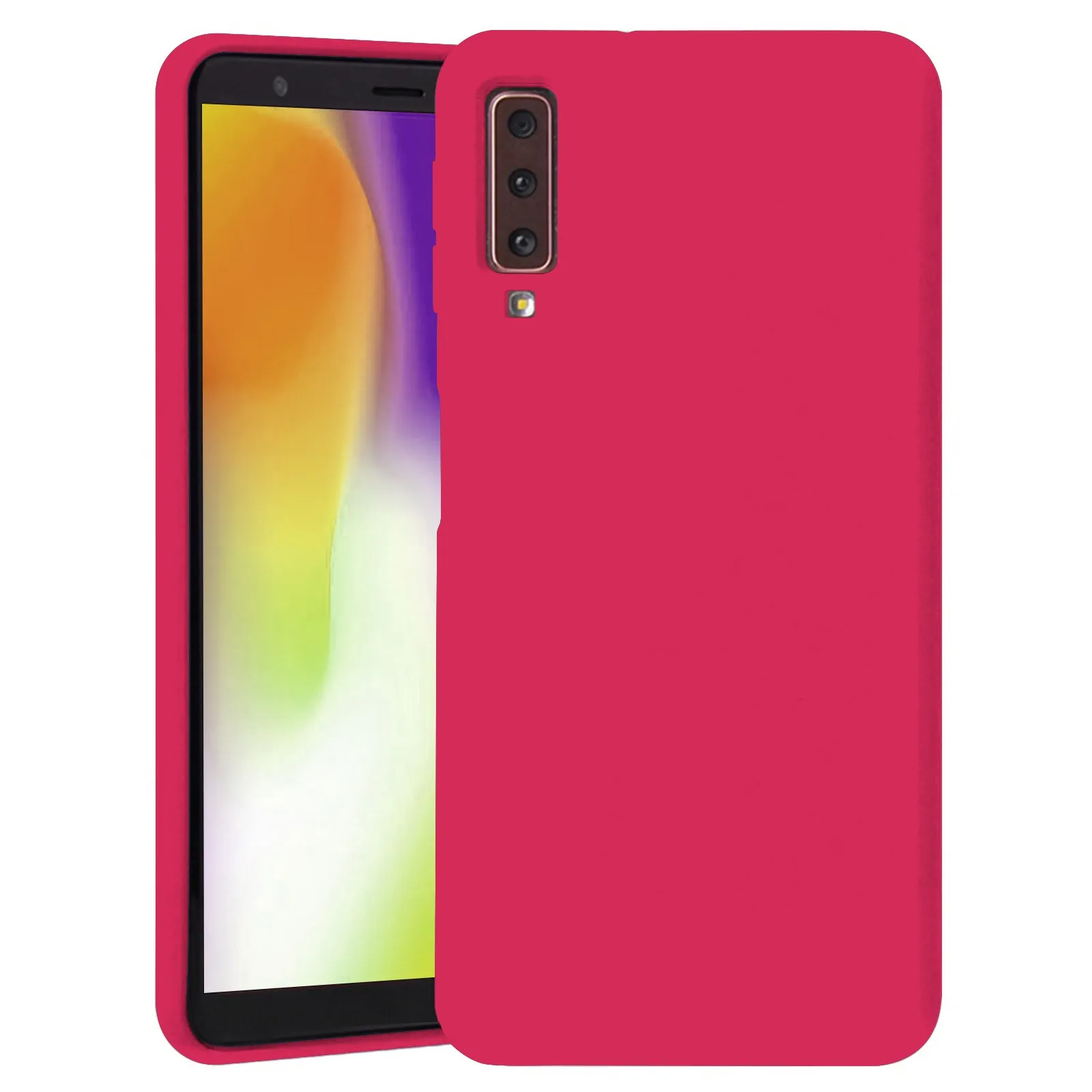 TBOC чехол для Samsung Galaxy A7() [5.6"]- чехол из твердого силикона, низкий зазор, Премиум Мягкая сенсорная подкладка для помещений