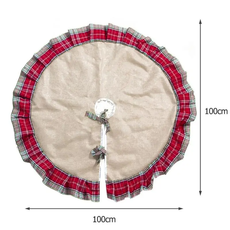 90-122 см юбка с рождественской елкой мягкий круглый ковер юбки с рождественской елкой основа коврик покрытие фестиваль украшения рождественской елки - Цвет: 21