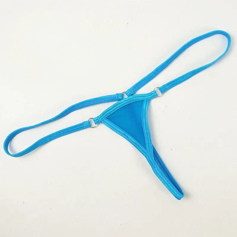 blue mesh Женские сексуальные мини микро стринги Y стринги бикини стринги Прозрачные плавки для плавания пляжные Танга T-Back трусики Экзотические нижнее белье - Цвет: blue mesh
