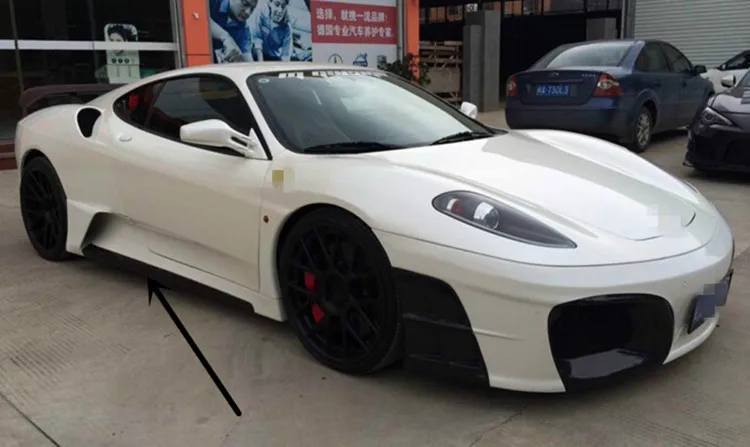 F430 боковая юбка подходит для asi Стиль Frp материал боковые юбки для F430