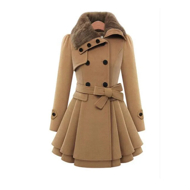 Зимнее женское пальто из шерсти и смесовой ткани, Женская куртка, зимнее женское пальто, теплая ветровка размера плюс, Abrigos Mujer Invierno, Новинка
