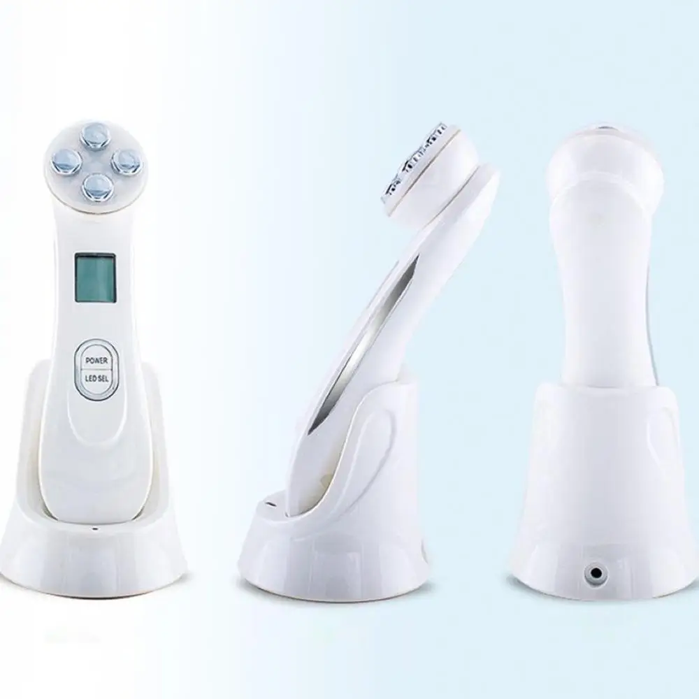  6 in 1 Face Photon RF Radio Frequency EMS Mesotherapy Led Light Therapy Microcurrent Ultrasonic Vib
