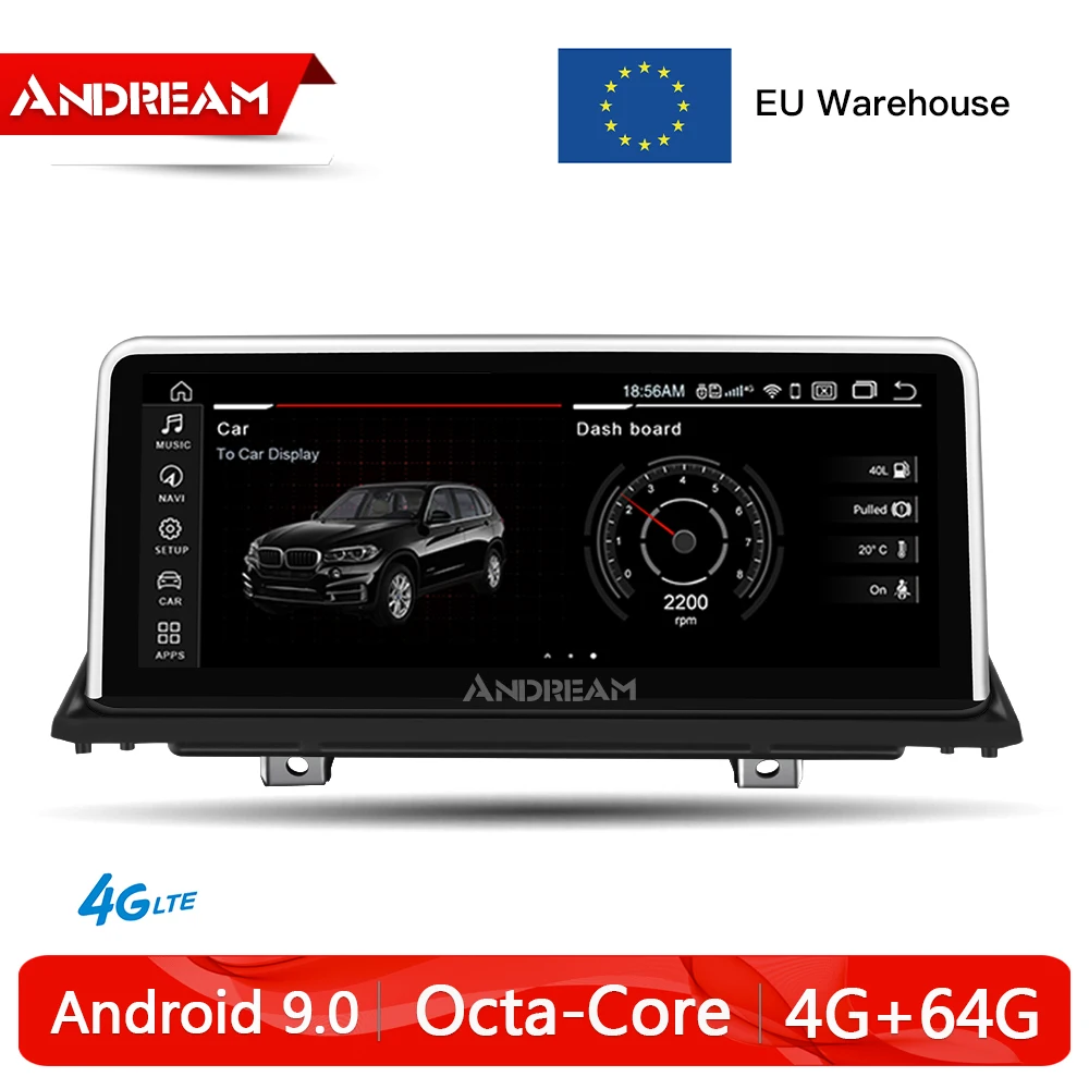Discount 10.25" Qualcomm 8Core Android 9.0 4G+64G Car Multimedia For BMW X5 E70 X6 E71 2007 2008 2009 2010 2011 2012 2013 GPS Navigation 0