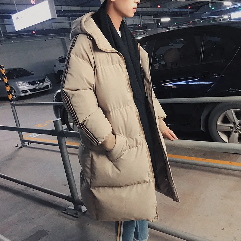 

2018 Autumn And Winter New Style Men's Hooded Cotton Overcoat Japanese-style Hong Kong Style Youth Men'S Wear Men Loose Cotton C
