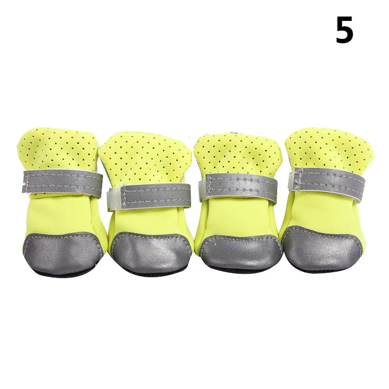 XL 4 Pcs Pet Dog Puppy Shoes Breathable Soft Fashion Reflective Gift for Spring Summer AUG889 - Габаритные размеры: XL