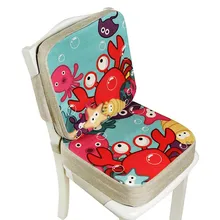 Almofada infantil para cadeira elevatória, almofada infantil antiderrapante ajustável à prova d'água para cadeira de jantar