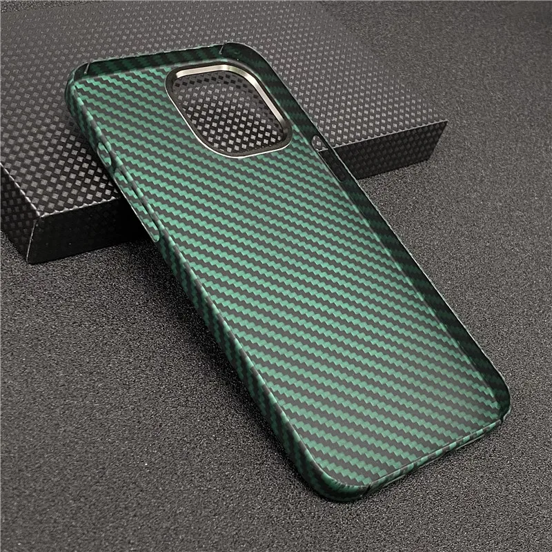 Pure Carbon Fiber Phone Case For iPhone 13 12 Pro Max Ultra-thin Aramid Fiber Phone Cover For iPhone 12 Mini iphone 13 pro wallet case