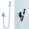 BAKALA Thermostic bathroom shower wall mounted bidet toilet faucet shower hygienic crane square bidet mixer portable sprayer ► Photo 2/6