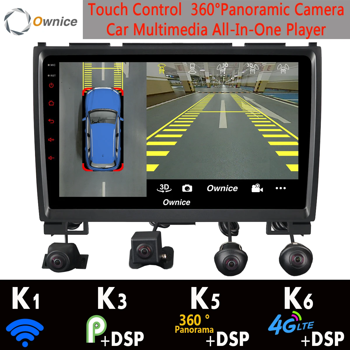 

360° Camera Android 9.0 4G+64G Car Multimedia For Haval Hover Greatwall Great Wall H5 H3 2010-2013 GPS Radio SPDIF DSP CarPlay