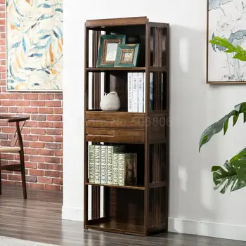 

Nanzhu retro creative student bookshelf landing office storage rack home simple bookcase