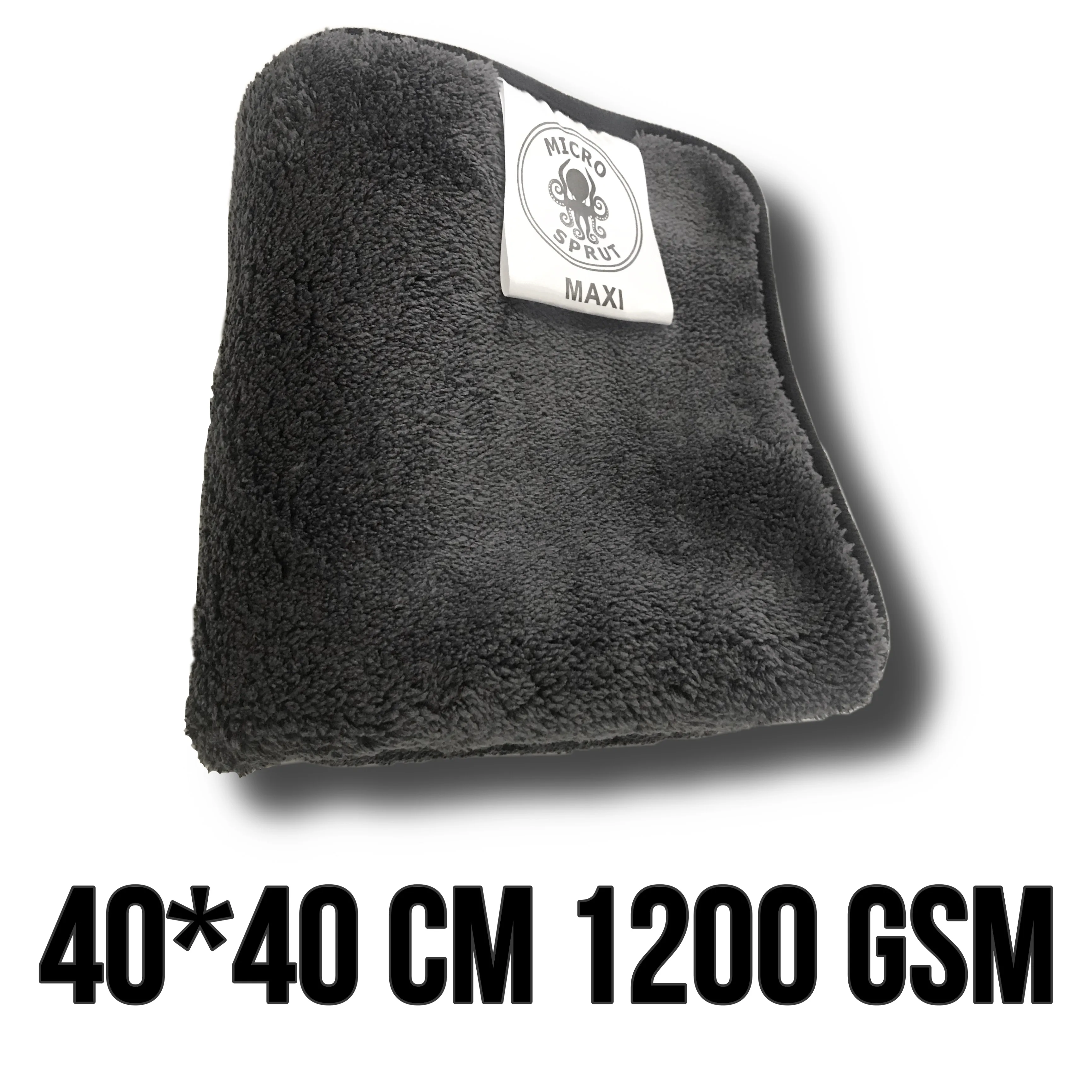 Тряпка для авто полотенце из микрофибры MICROSPRUT МИКРОСПРУТ/MAXI/1200 г/м 40*40 см |