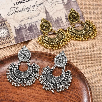 

Fashon Women's Earrings 2020 Boho Ethinic Dangle Drop Earrings Hanging for Women Vintage Bohemian Style Jewelry Accessories